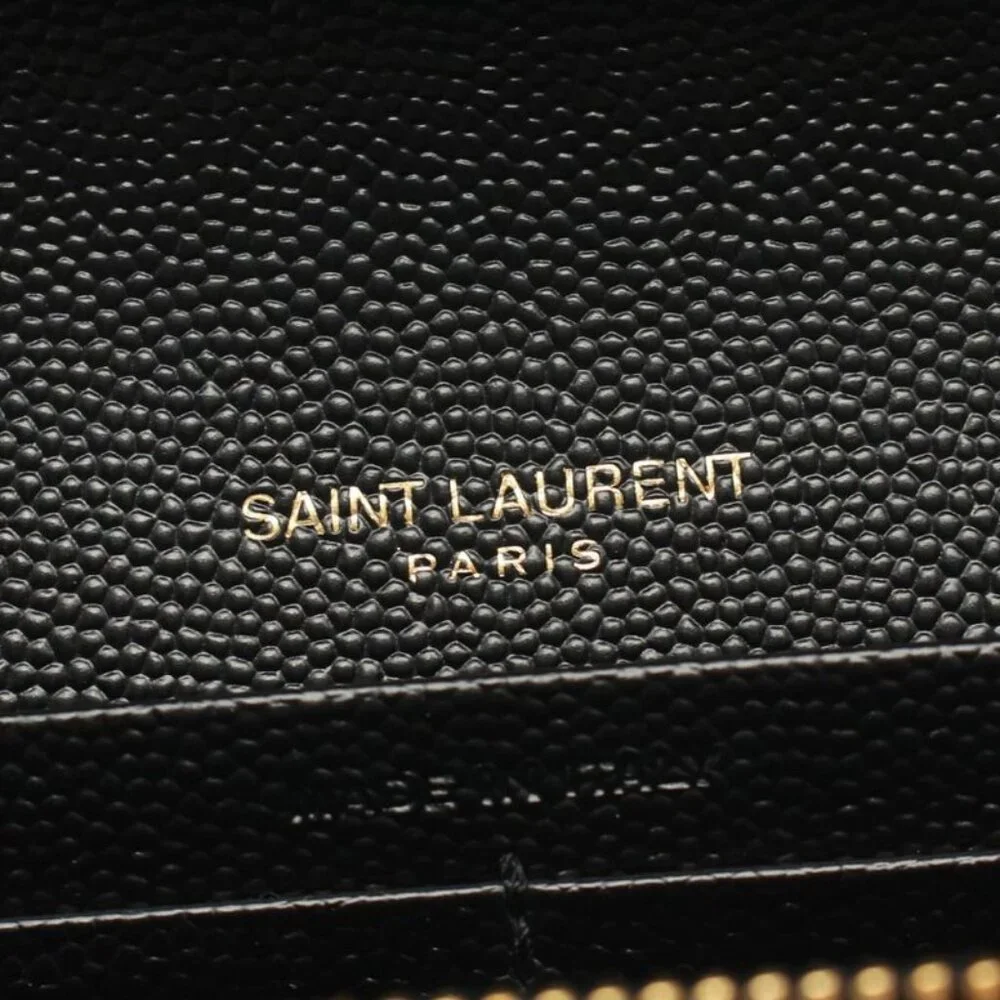 Saint Laurent Paris Bifold Long Wallet Monogram Nero Leather - Picture 4 of 4